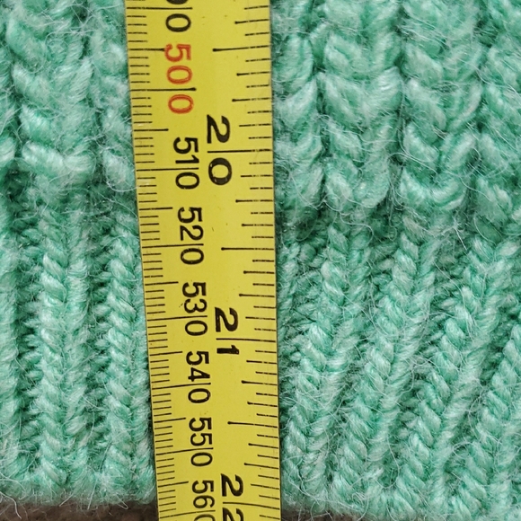 Mango Women's Mint Green Women's Cable Knit Cardigan Sweater Size L - Picture 9 of 11